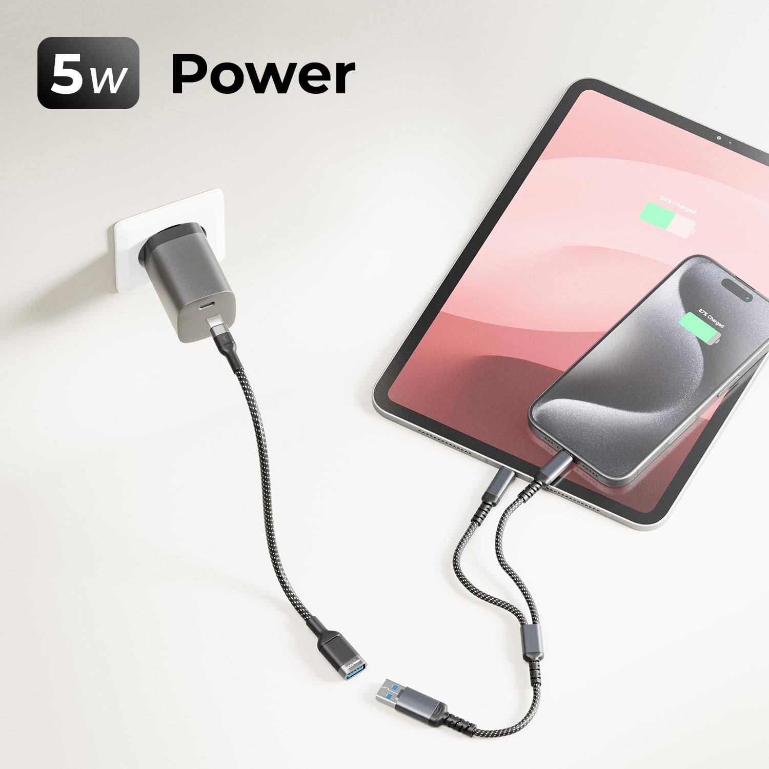 deleyCON 2x Adattatore USB C a USB 3.0 OTG Tipo-C Connettore a Presa A - Collegamento per iPhone 17/16/15, Galaxy S26/S25/S24, A56, A17, A16, A26, Xiaomi, Pixel, MacBook, iPad, Notebook ecc.