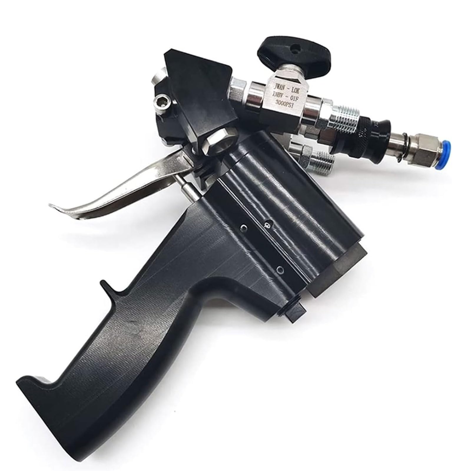 Kit de pistola de pulverización de espuma de poliuretano de alta presión, pistola de pulverización de espuma de poliuretano de purga de aire, tasa de flujo de salida de 1 a 12 kg/min, para rociar