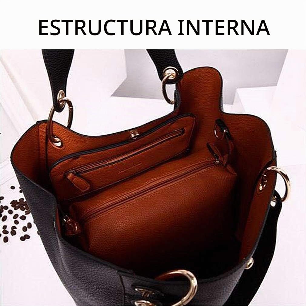 Pahajim Bolso Bandolera Mujer Grande PU Piel Tote Bag Bolsos Shopper Bolso de Mano para Compras, Fiesta, Viajes, Trabajo
