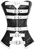 luvsecretlingerie Heavy Duty 20 Double Steel Boned Waist Training Leather Overbust Tight Shaper Corset #8177-LE