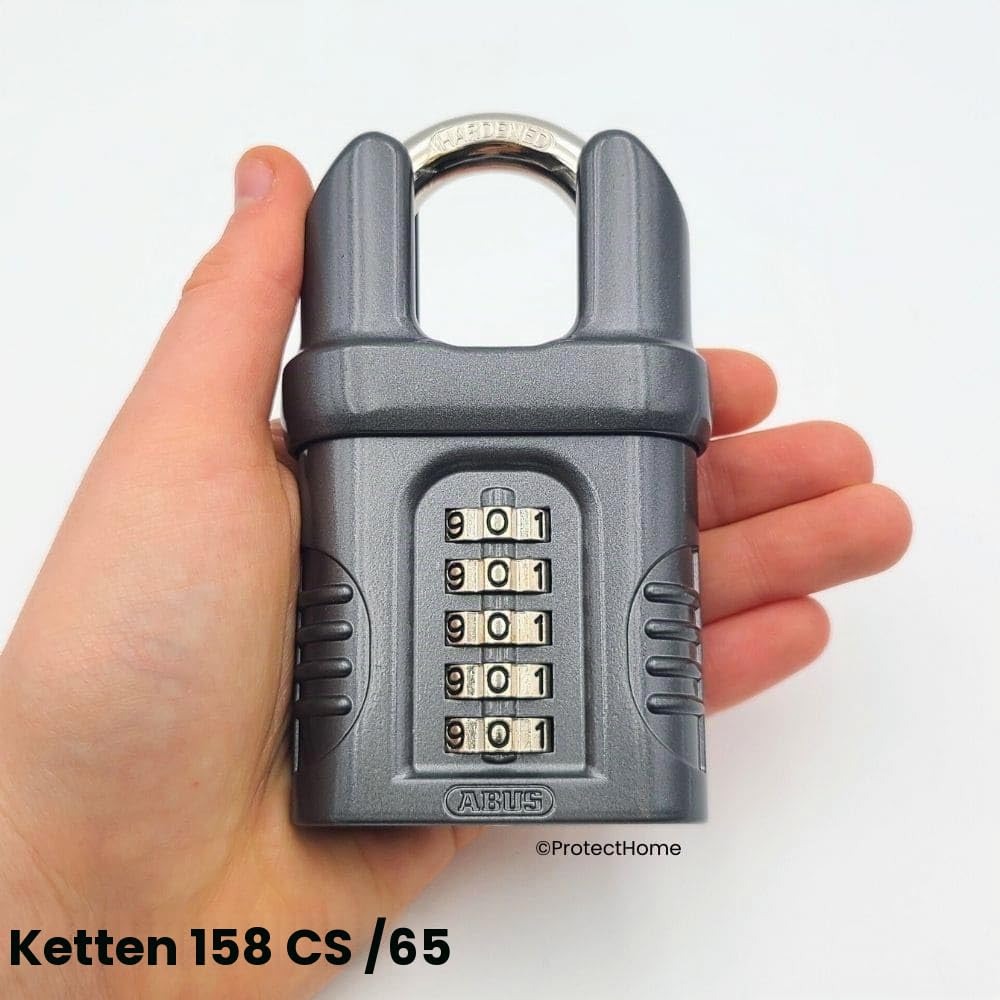 ABU15865CS Kombinations-Vorhängeschloss 158CS/65 mit geschlossenem Bügel, 65 mm (5 Ziffern)