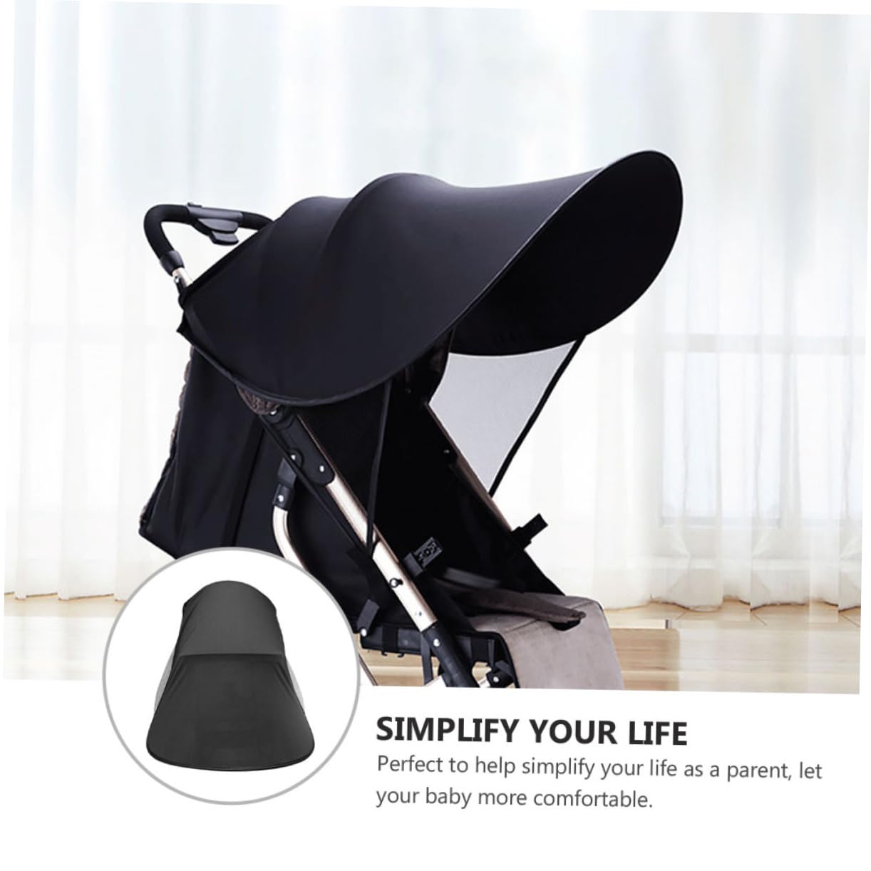 1Pc Stroller Sunshade Cover UV Protection Multi Use Sunscreen Awning for Strollers and Car Seats Durable and Breathable Material Fit for Carts