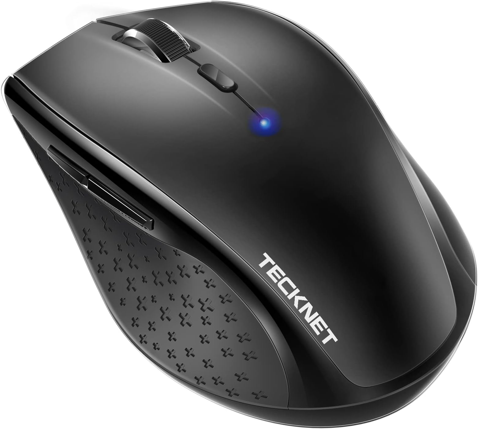 TECKNET Classic Bluetooth Mouse, 4800 DPI Wireless Mouse, Cordless Mice Ergonomic Portable Mouse for Laptop, Computer Mouse with 6 Adjustable DPI, PC Mouse with 24 Month Battery Life