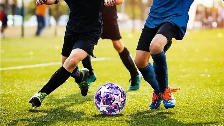 Miniatura 5 de Balones de fútbol que brillan en la oscuridad, tamaño 345, regalos de fútbol para niños, jóvenes y adultos, pelotas de fútbol tradicionales..