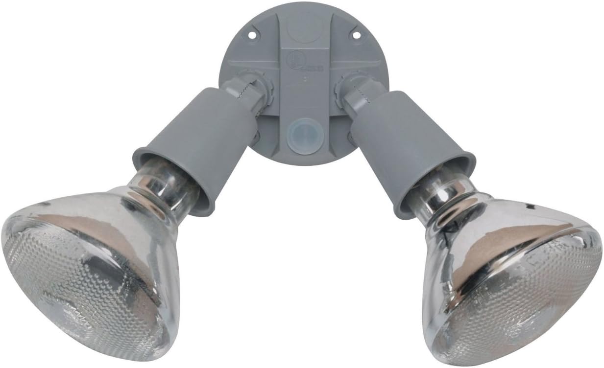 Heath Zenith Floodlight 300 W 120 V Par38 5 In. Gray Ul Flood