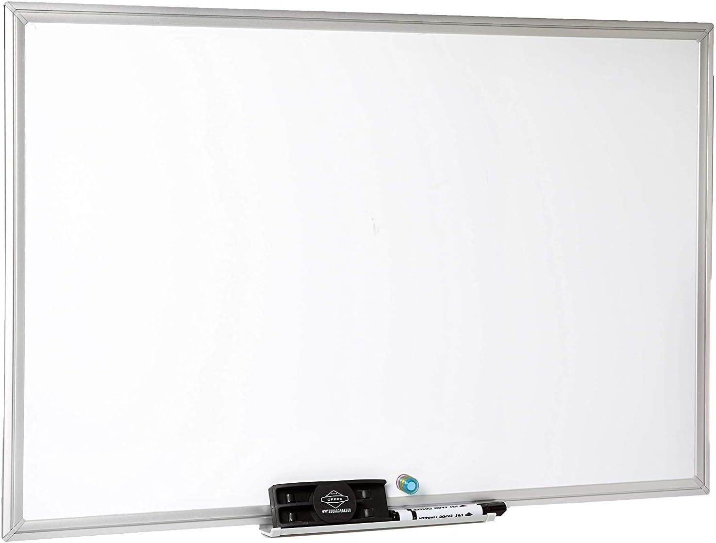Offex Home Office Wall Mounted Dry Erase Magnetic Whiteboard - 36"W x 24"H