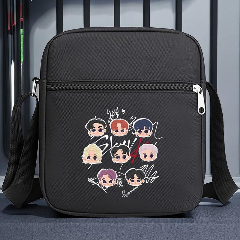 K-pop Merch Stray Kids Merch Crossbody Bags for Women Men Crossbody Purse with Zipped Pockets Handbag Shoulder Bag - Image 5