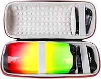 Vista 8 de Funda de almacenamiento para altavoces JBL Pulse 4 con correa para el hombro y la mano, funda de transporte rígida de EVA para viaje, funda