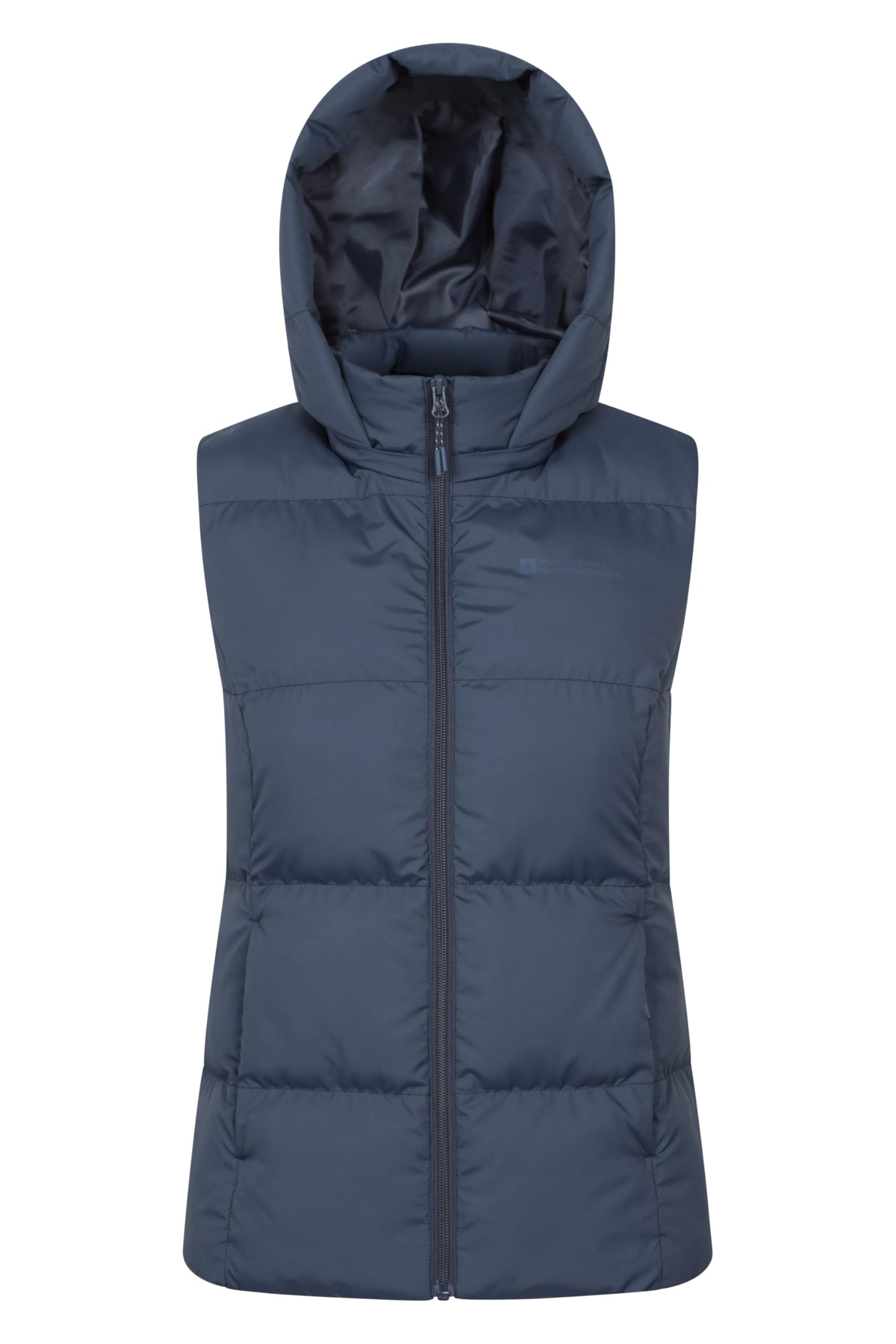 Mountain Warehouse Women's Dark Grey Astral Padded Gilet - Water Resistant Bodywarmer, Detachable Hood Vest, Microfibre Insulation - Spring Summer, Outdoors, Sports 20