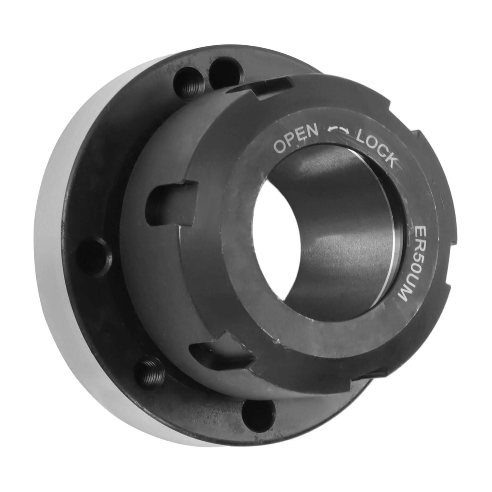 SOHNVWTGD ER50 Lathe Collet Chuck, 100mm Diameter CNC Milling Tool, 7 Holes Firm Lock, 0.005 Accuracy