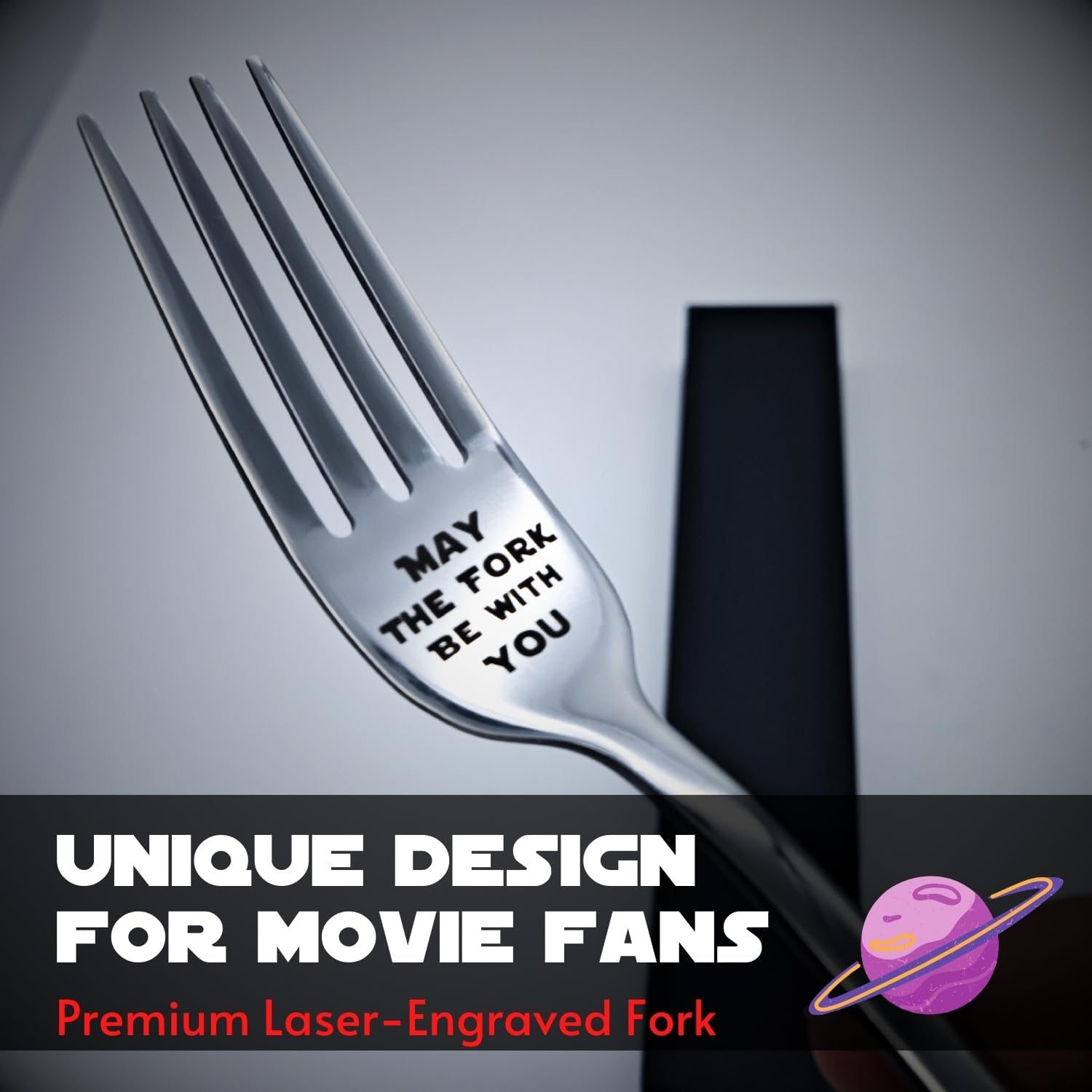 May the Fork Be With You Stainless Steel Fork with Gift Box — Amazon image 3