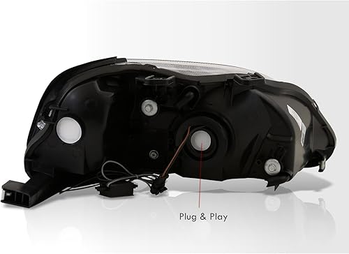 Miniatura 7 de AJP Distributors LED DRL Tubo Bar Conducción Faros Asamblea Parachoques Carcasa Reflector Esquina Señal Lámparas Par Izquierdo+Derecho