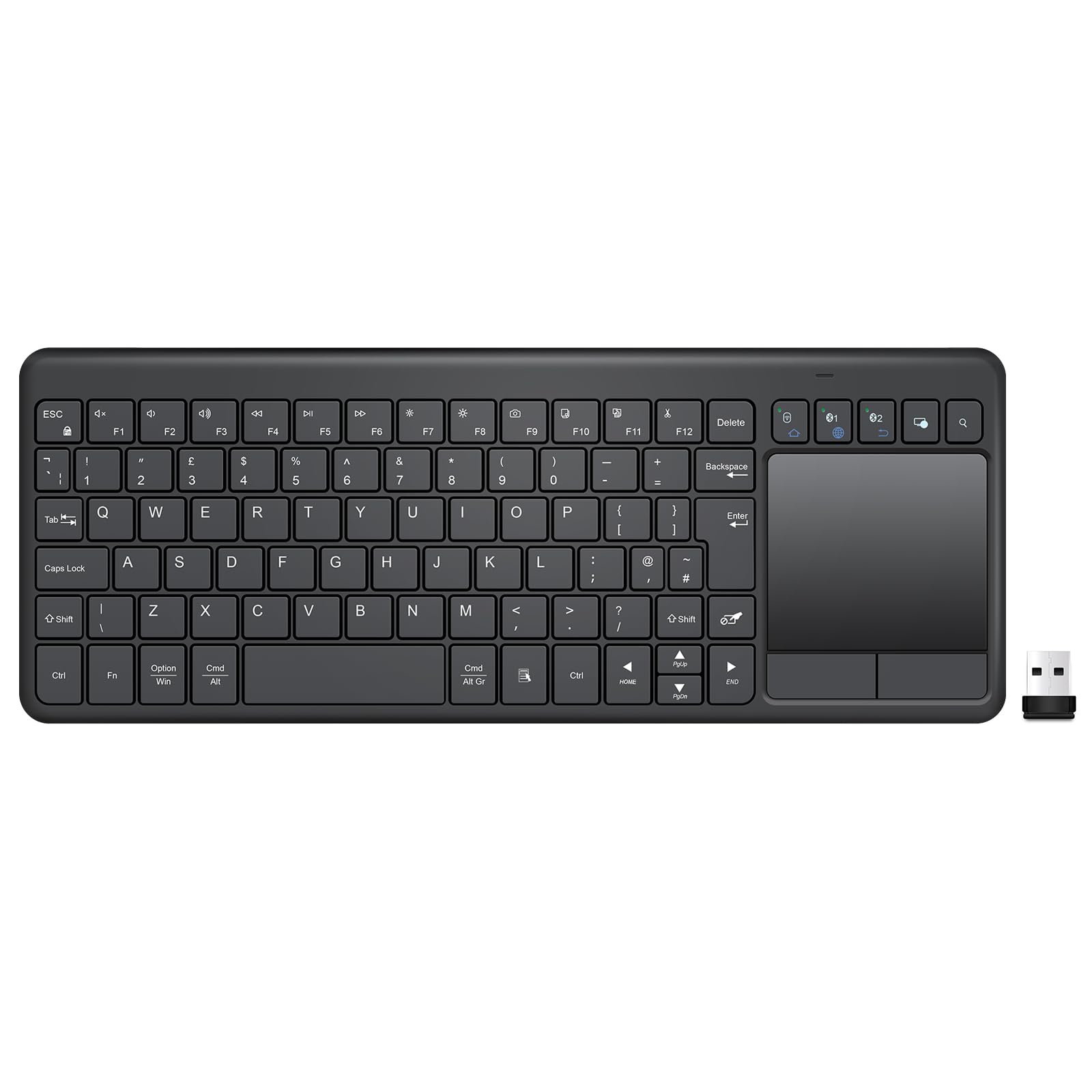 INFINMIND Wireless Bluetooth Keyboard with Touchpad, Multi-Touch Trackpad-image-46