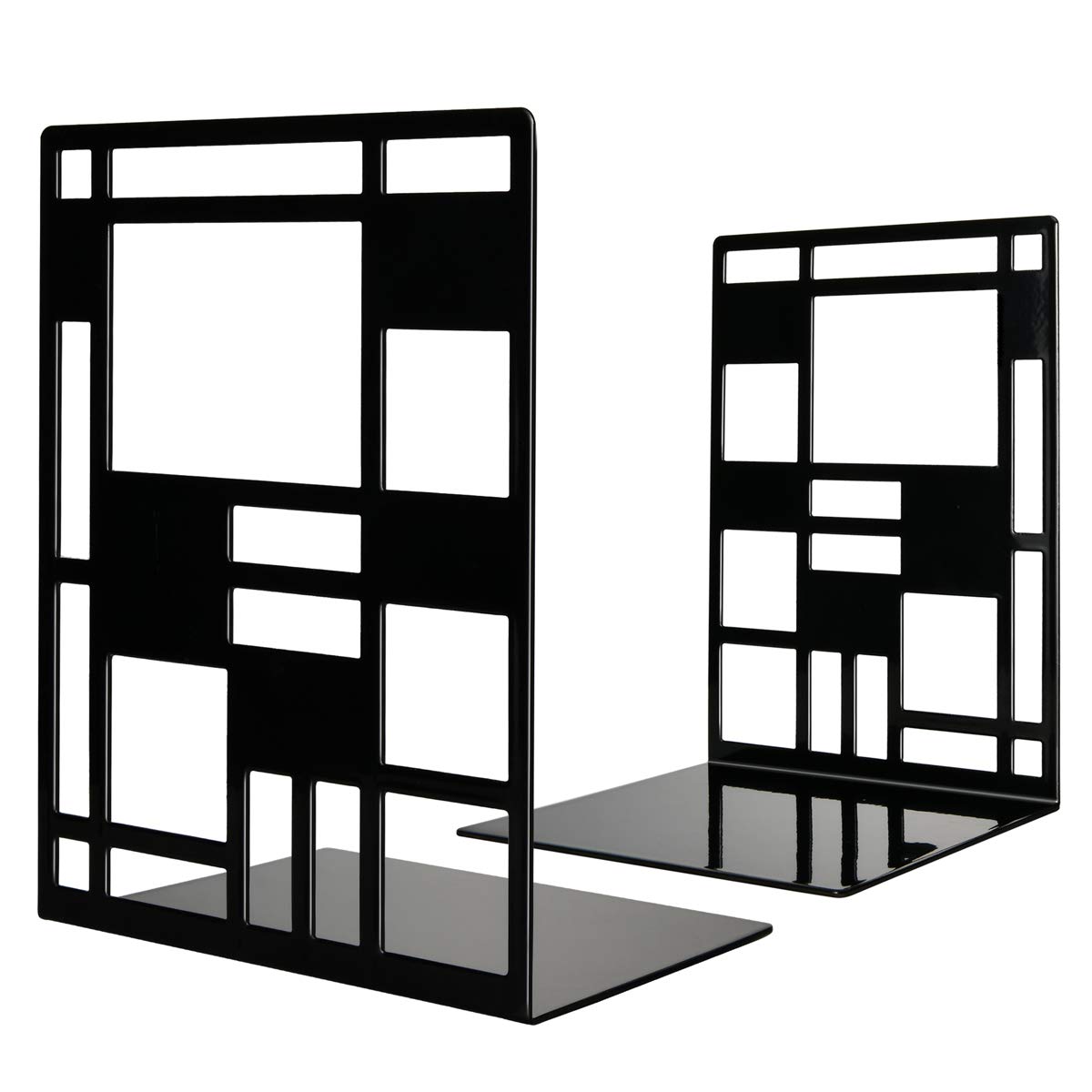 Bookends,Book Ends for Shelves,Bookends for Heavy Books, Book Holder,Metal BookEnd Supports 1pair …