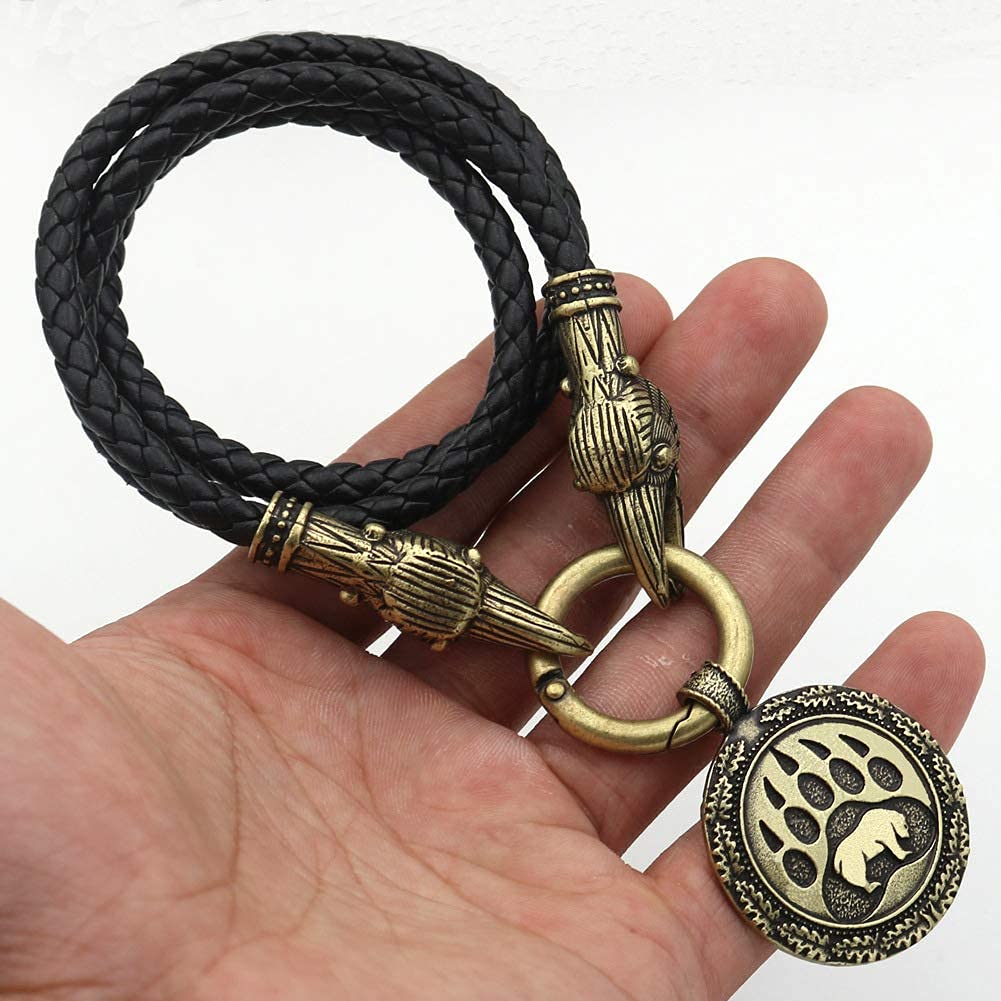 爪ペンダント　お守り Amazon.co.jp: LZLYER クマの爪お守り皮ひもジュエリーネックレス