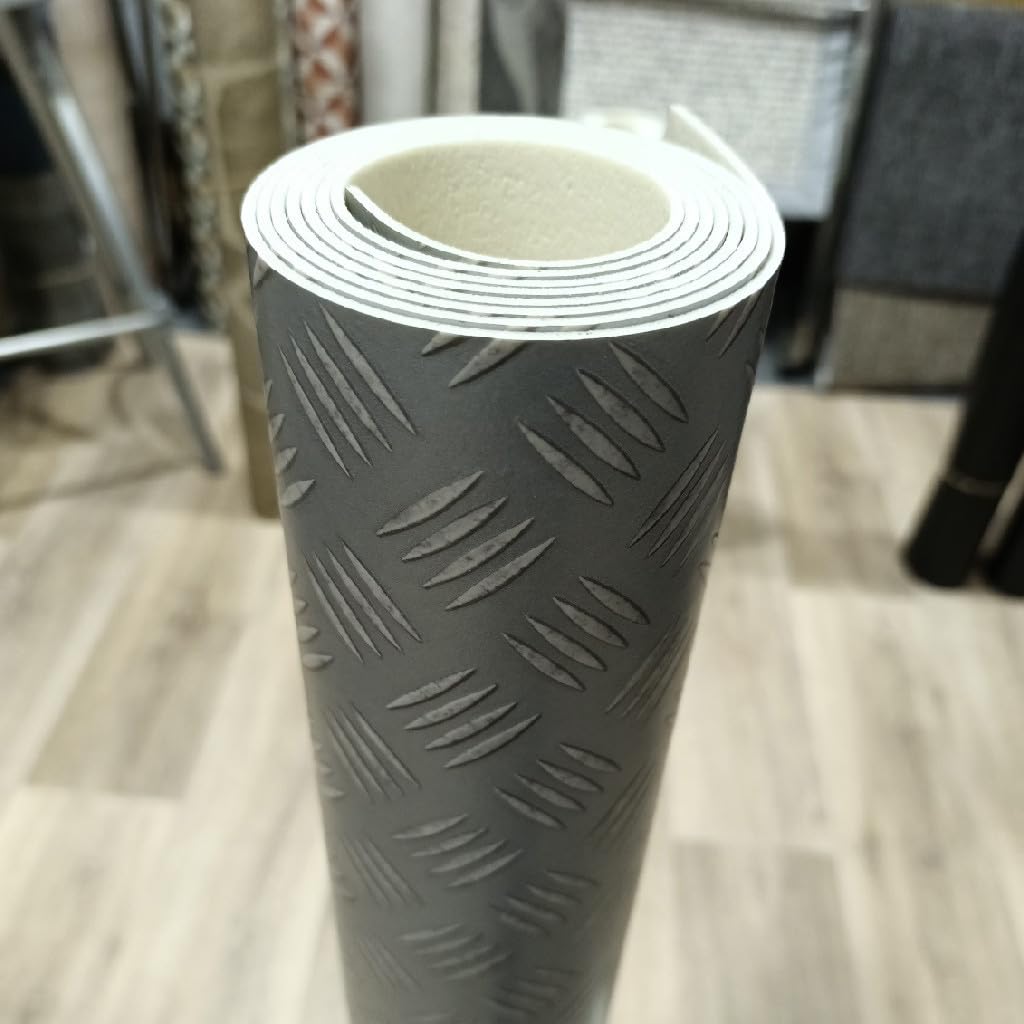 Chapa – Alfombra Vinílica de Diseño Industrial, Fácil de Limpiar para Ambientes Modernos (65x450 cm)