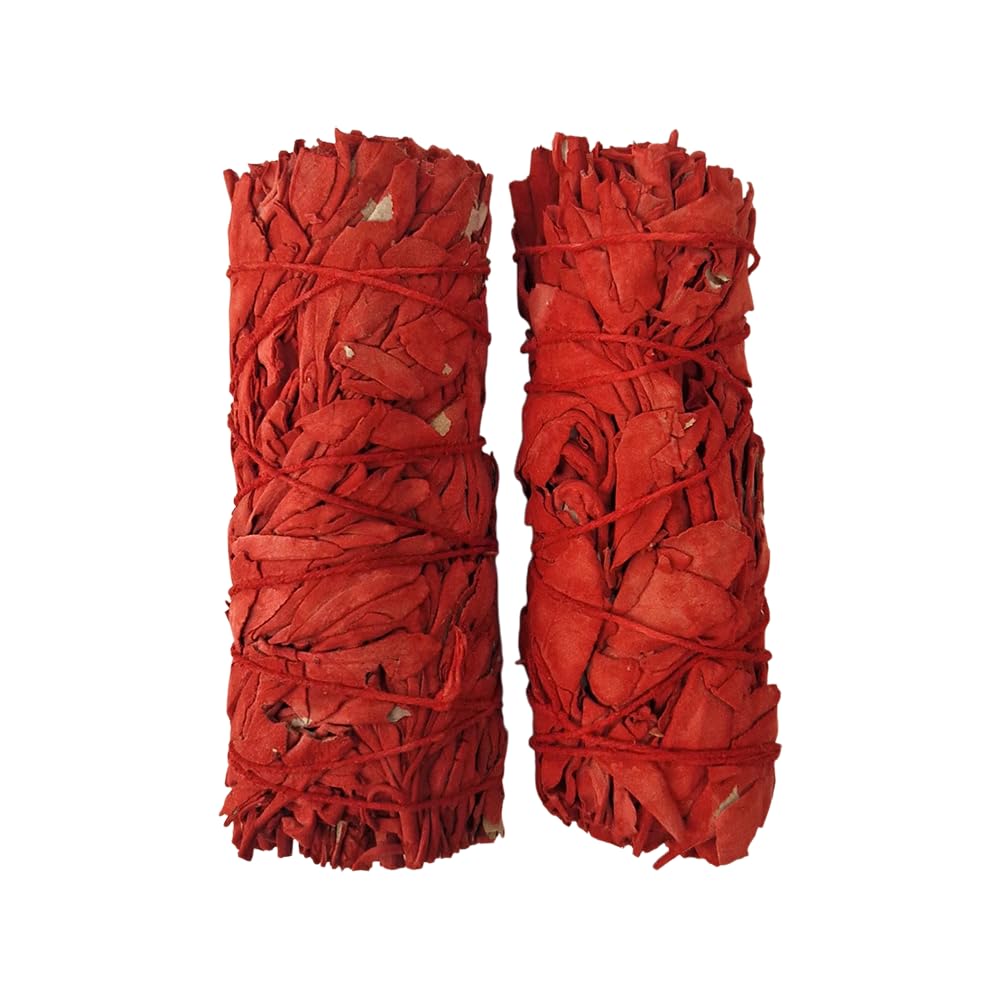 Vie Red Smudge Stick, Dragon's Blood 4", Pack Of 2