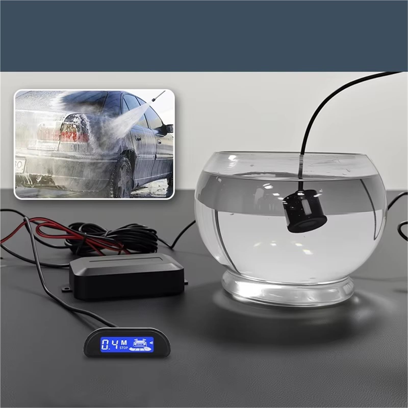Car Parking Sensors Rétroéclairage à 4 capteurs Capteur Stationnement