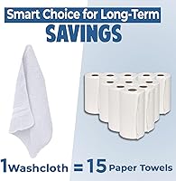 Vista 30 de DAN RIVER Juego de 4 toallas de baño, 27 x 54 pulgadas, 100% algodón, más grandes y ligeras, de secado rápido, súper suaves y absorbentes, toallas