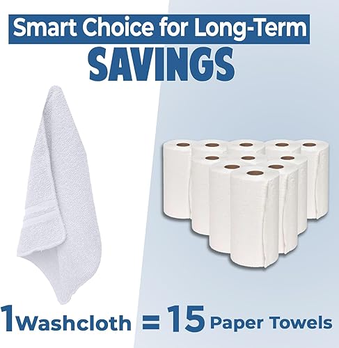 Miniatura 30 de DAN RIVER Juego de 4 toallas de baño, 27 x 54 pulgadas, 100% algodón, más grandes y ligeras, de secado rápido, súper suaves y absorbentes, toallas