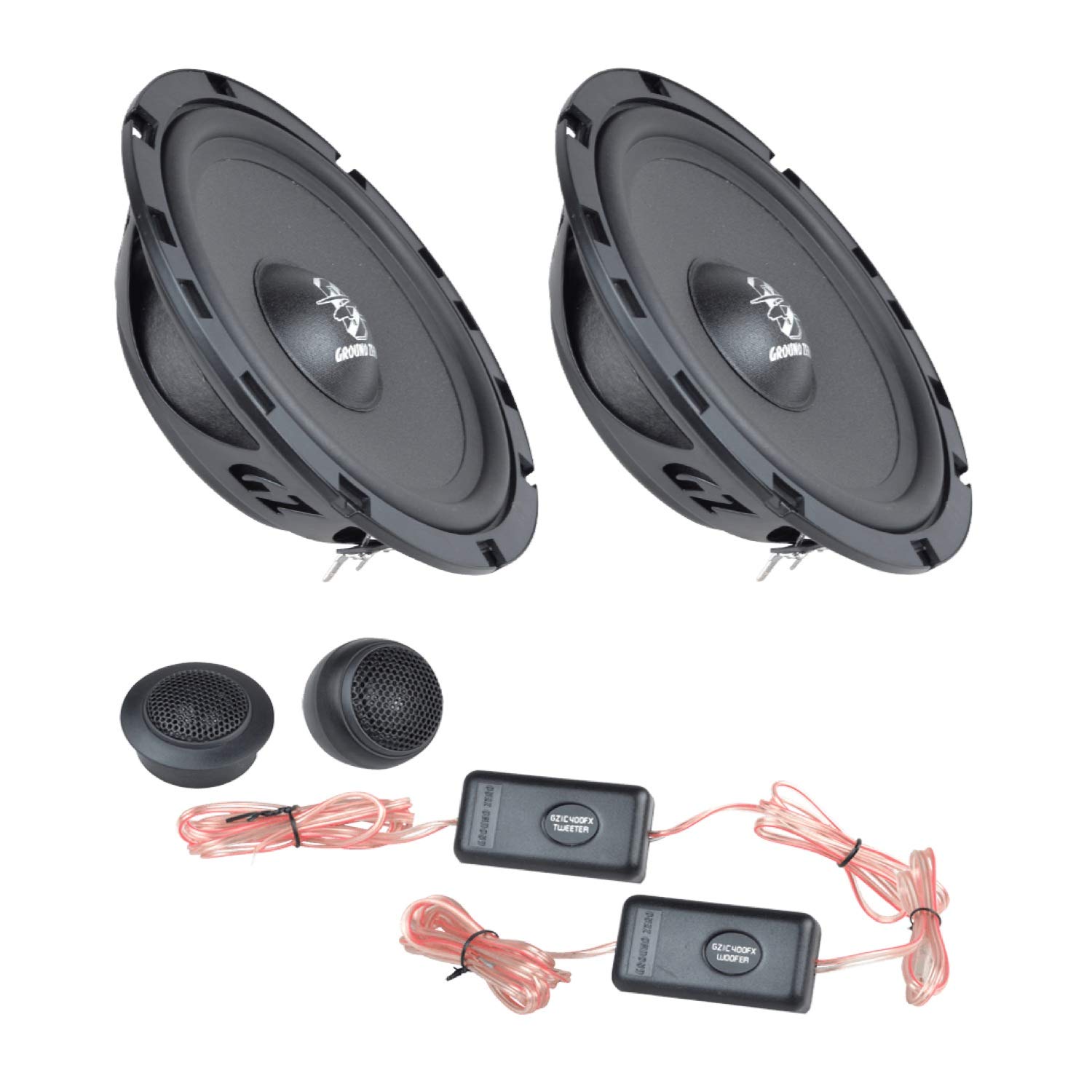 GZIC 650FX 6.5″ 2-way Component Speaker System - 140 W Peak - 0.79" Tweeter