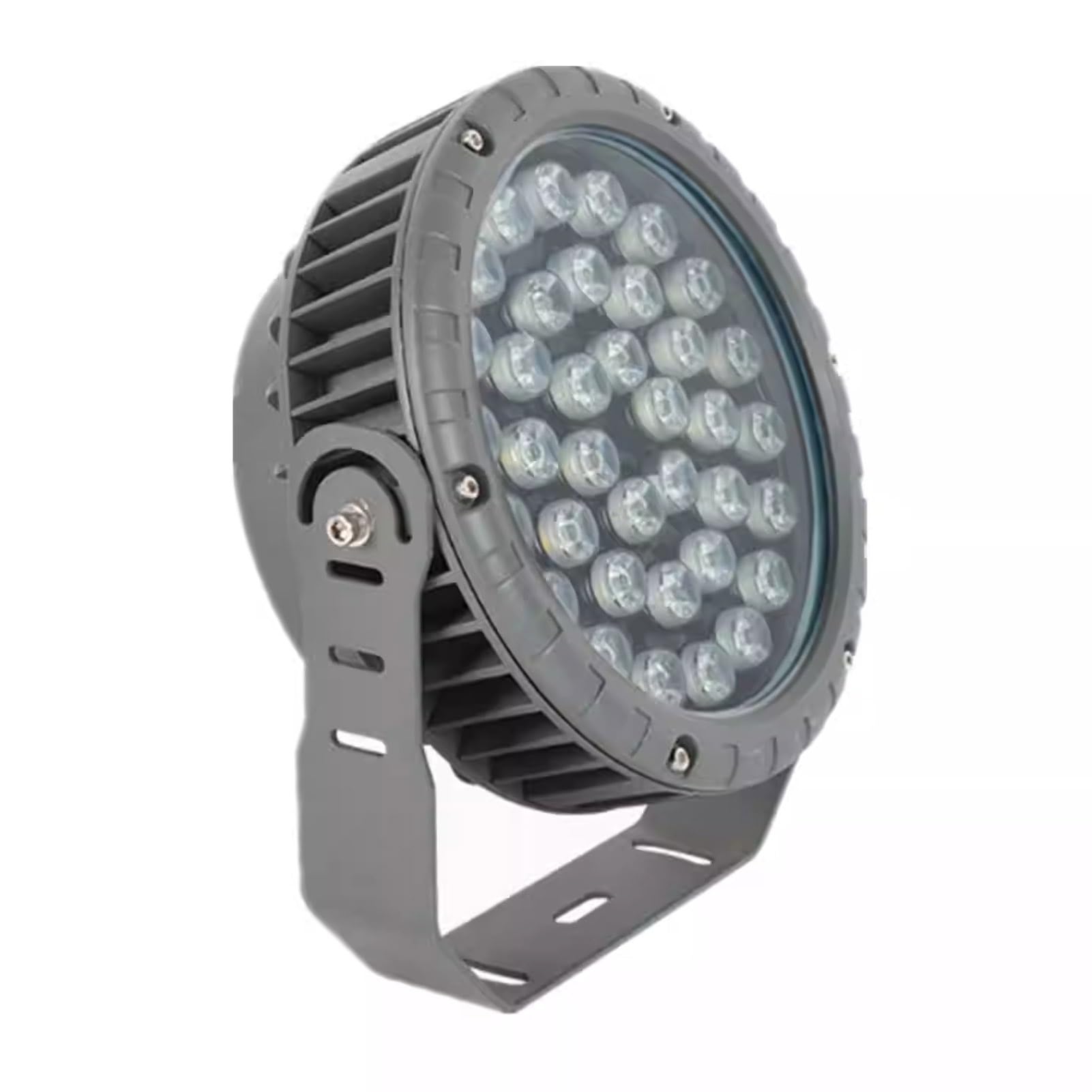 THEGA Foco LED Empotrable - Iluminación De Paisaje con Rotación De 270°, Iluminación For Árboles De Parque, Reflector Redondo Decorativo, IP65, Resistente Al Agua, CA100-240V(Yellow,100-240V(36W))