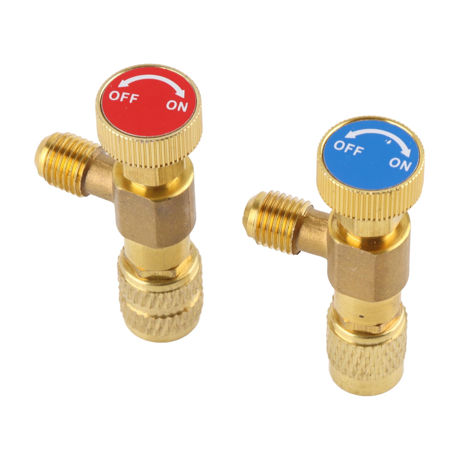 Adattatore di Sicurezza per Refrigerante R22 R410A /4" SAE Valvola Liquida per Ricarica Condizionata Compatibile con Sistemi di Condizionamento E Manutenzione Strumenti per Fluido Refrigerante