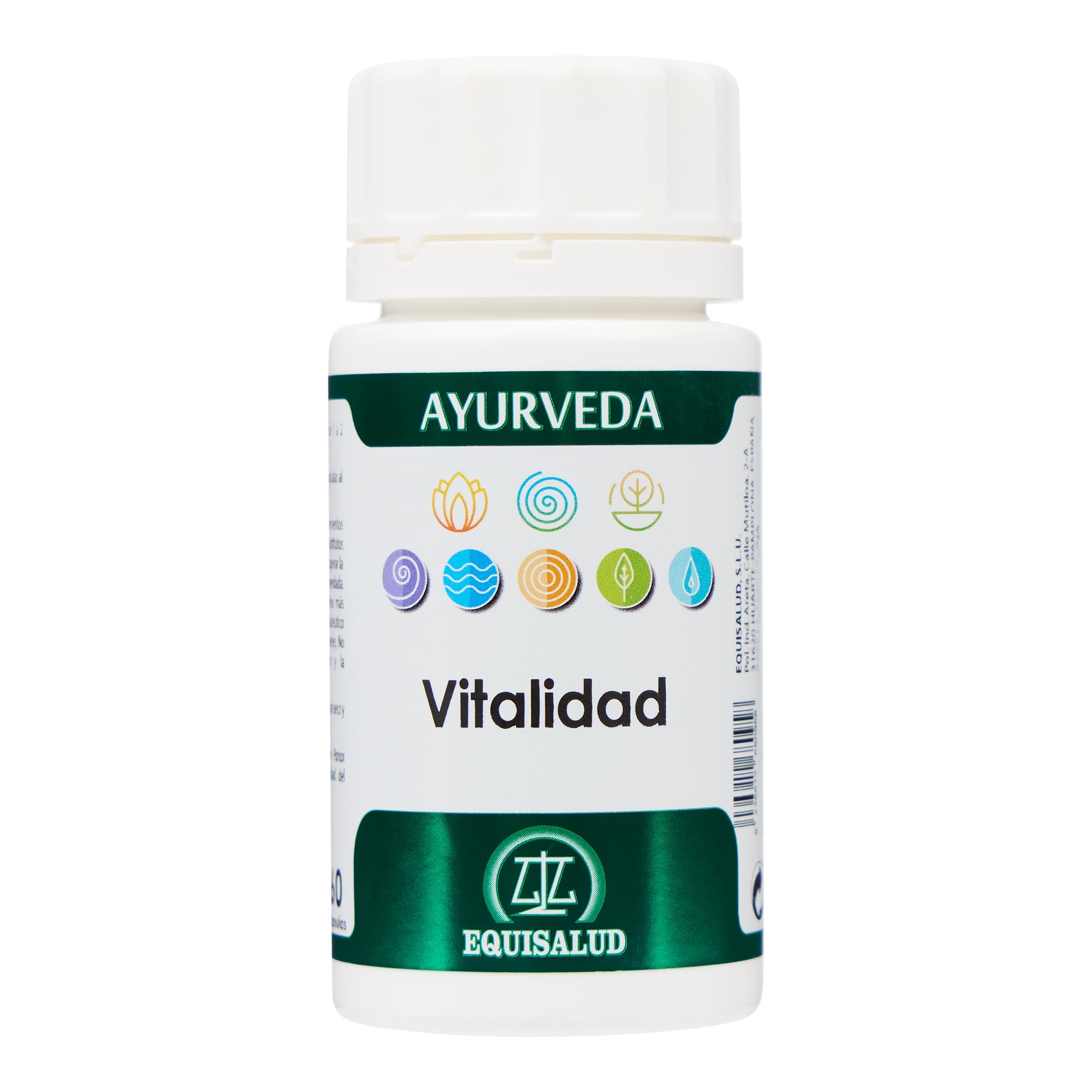 EQUISALUD Ayurveda Vitalidad, Cápsula, con Ashwagandha, Rhodiola, Ginseng, Bacopa y Shilajit, 60 Cápsulas