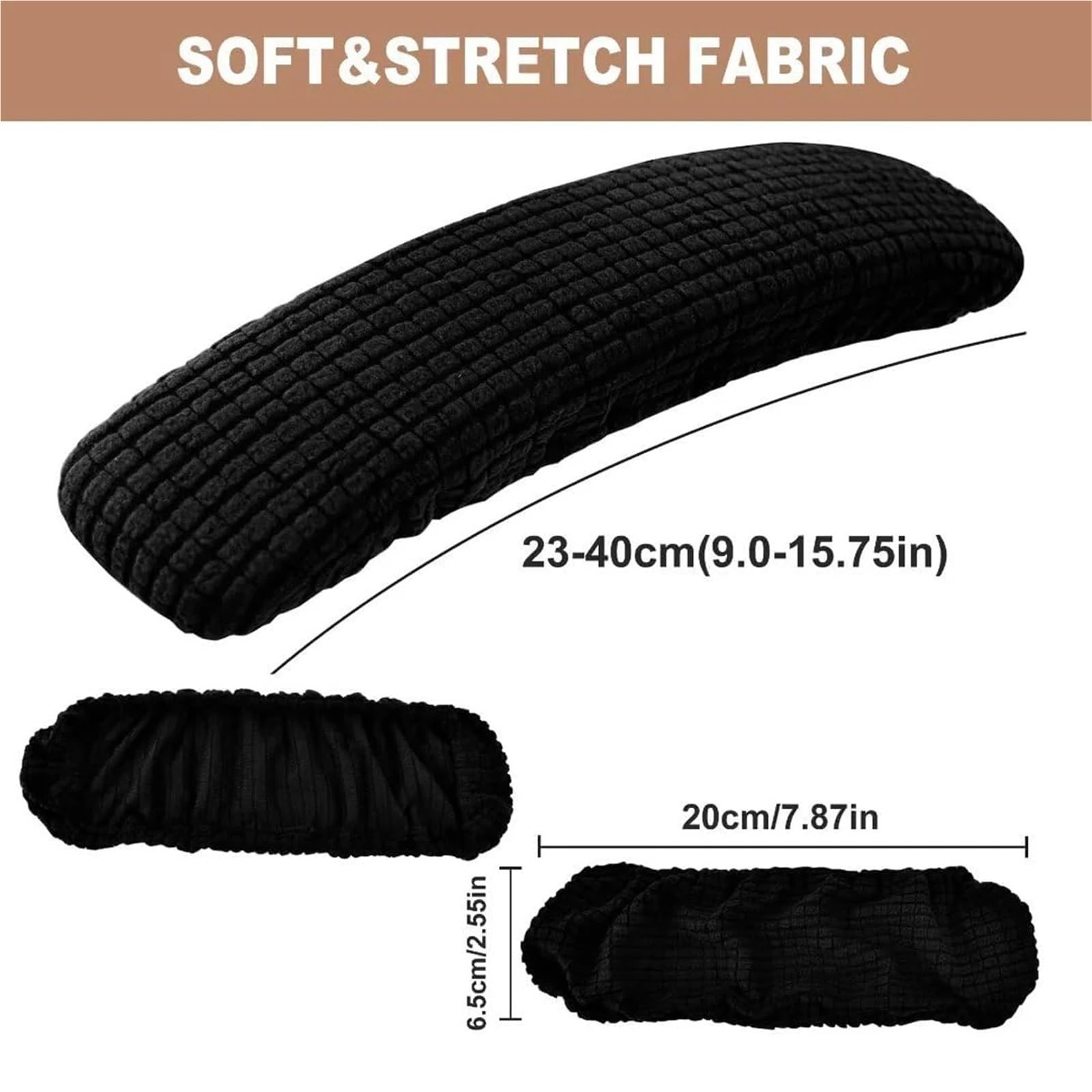Copri-braccioli in Spandex per Ufficio, 5 Paia di copribraccioli for Sedia da Ufficio Multicolore in Spandex Elasticizzato(Dark Cyan)