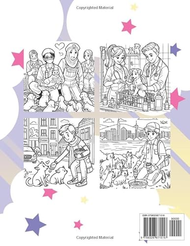 Adopt a Pet - Animal Rescue Coloring Book: for Kids, Animal Adoption, Stray Animals, Paws and Whiske