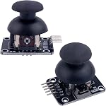 Wishiot Thumb Joystick Module Dual Axis Sensor Game Controller Sensor Joystick Breakout Module Compatible with Arduino PS2 Raspberry Pi (Pack of 2)