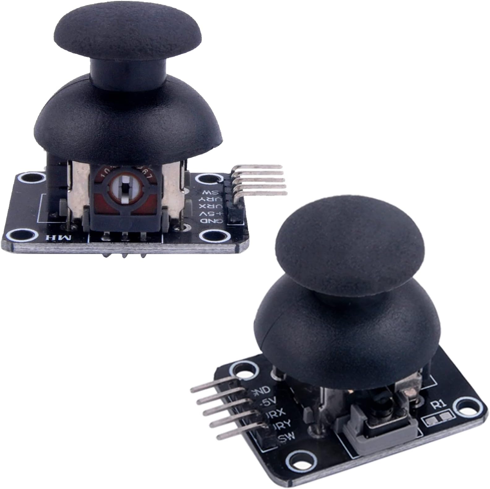 Thumb Joystick Module Dual Axis Sensor Game Controller Sensor Joystick Breakout Module Compatible with Arduino PS2 Raspberry Pi (2)