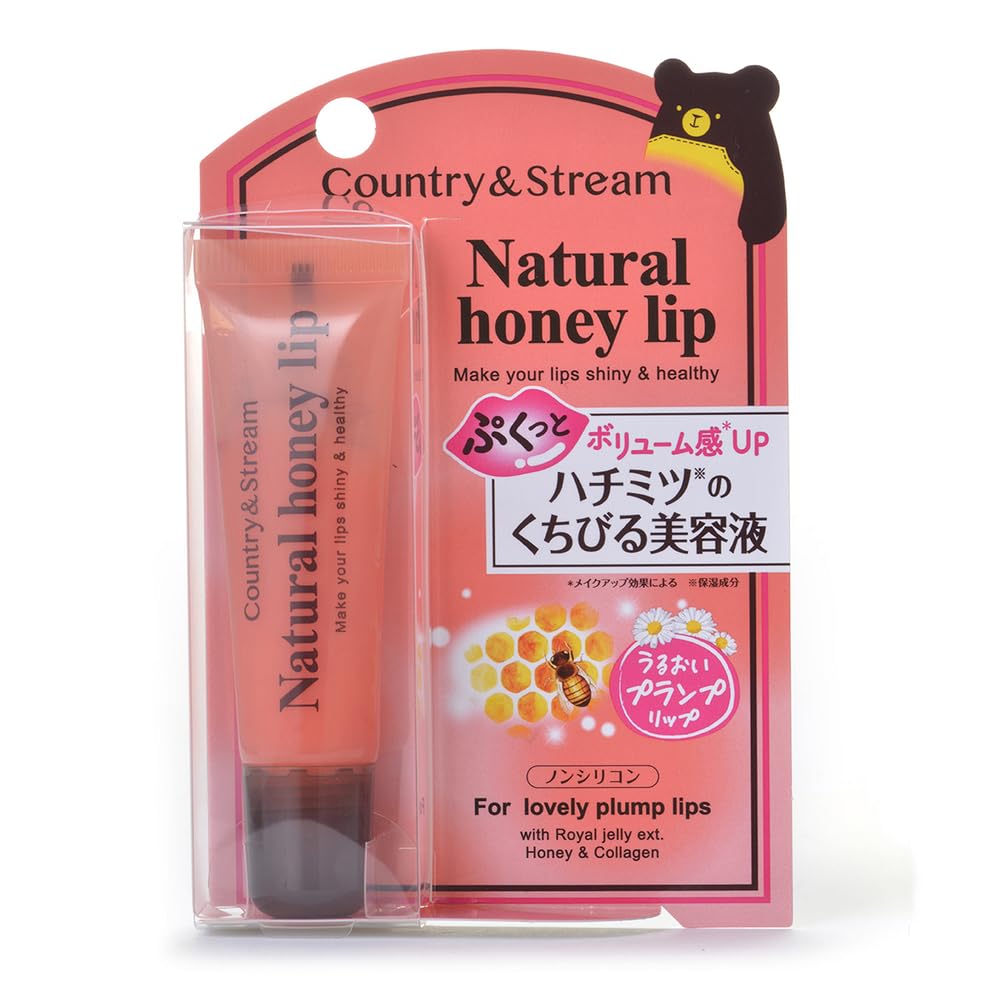 カントリー&ストリーム ハニーフルリップ もも色ボリューム 10g 唇の乾燥 荒…