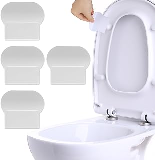 4 Pcs Toilet Seat Lifter, Self Adhesive Toilet Cover Lifter, Handle Avoid Touching Toilet Lid, Toilet Tabs to Lift Seat for Office, Home Bathroom, Hotel, School