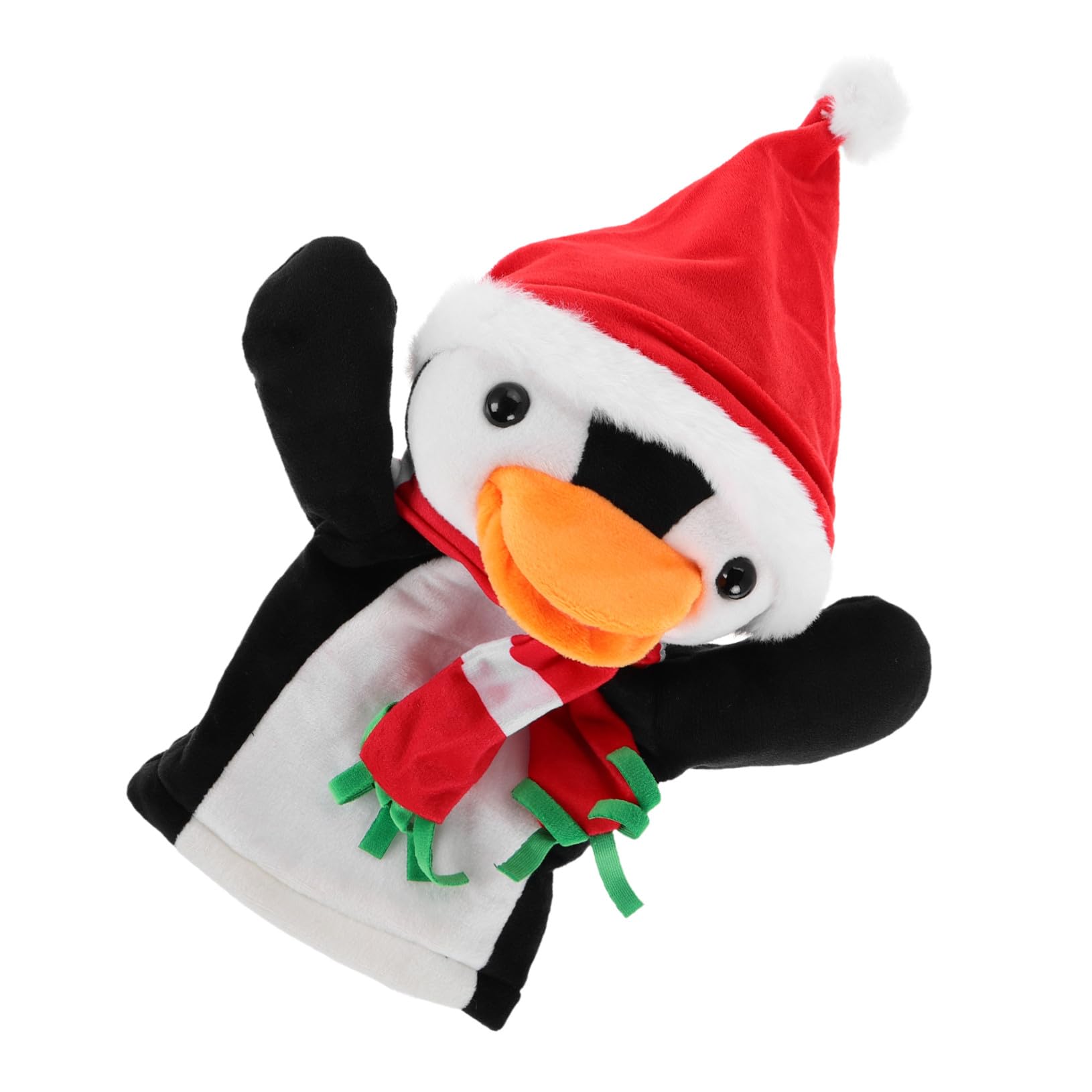 FRCOLOR 3 Marionetta da Dito Natalizio in Morbido Peluche Burattino Interattivo per Gioco Ruolo e Regalo Festivo per Feste Natale