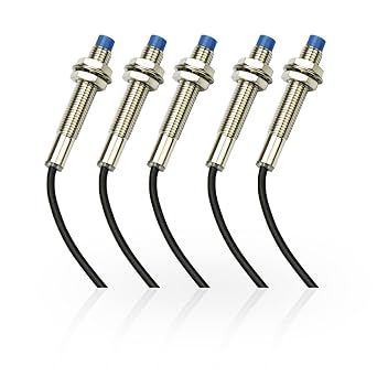 Lzcdelyxiao 5Pcs NC Normally Close PNP Inductive Proximity Sensor Switch M12 Detector 4mm DC6V-36V 3 Wire LJ12A3-4-Z/AY