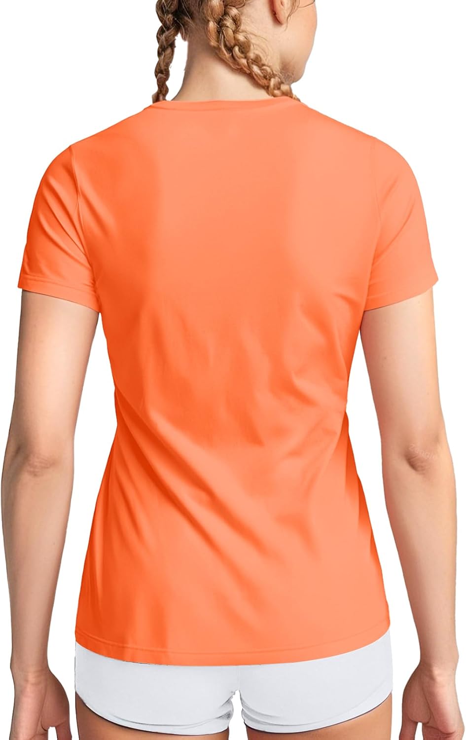 Zengjo Women's Short Sleeve Running Shirts UPF 50+ Sun Protection SPF Quick Dry Athletic Workout T-Shirts - Image 2