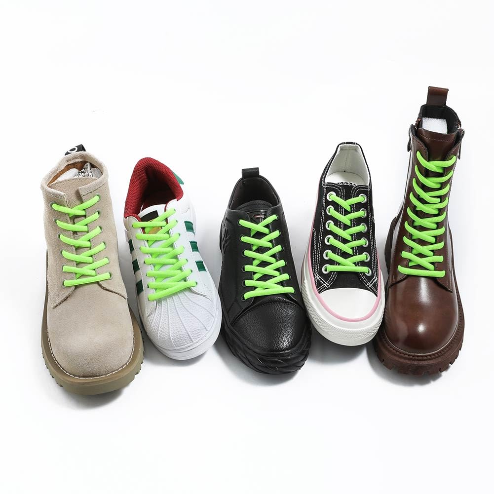 VSUDO Cordones de Zapatos Deportivos Ovalados para Zapatillas, Cordones para Zapatillas de Baloncesto, Cordones Zapatos Deportivas, Deportivas Zapatos Cordones para Hombre o Mujer — view 4