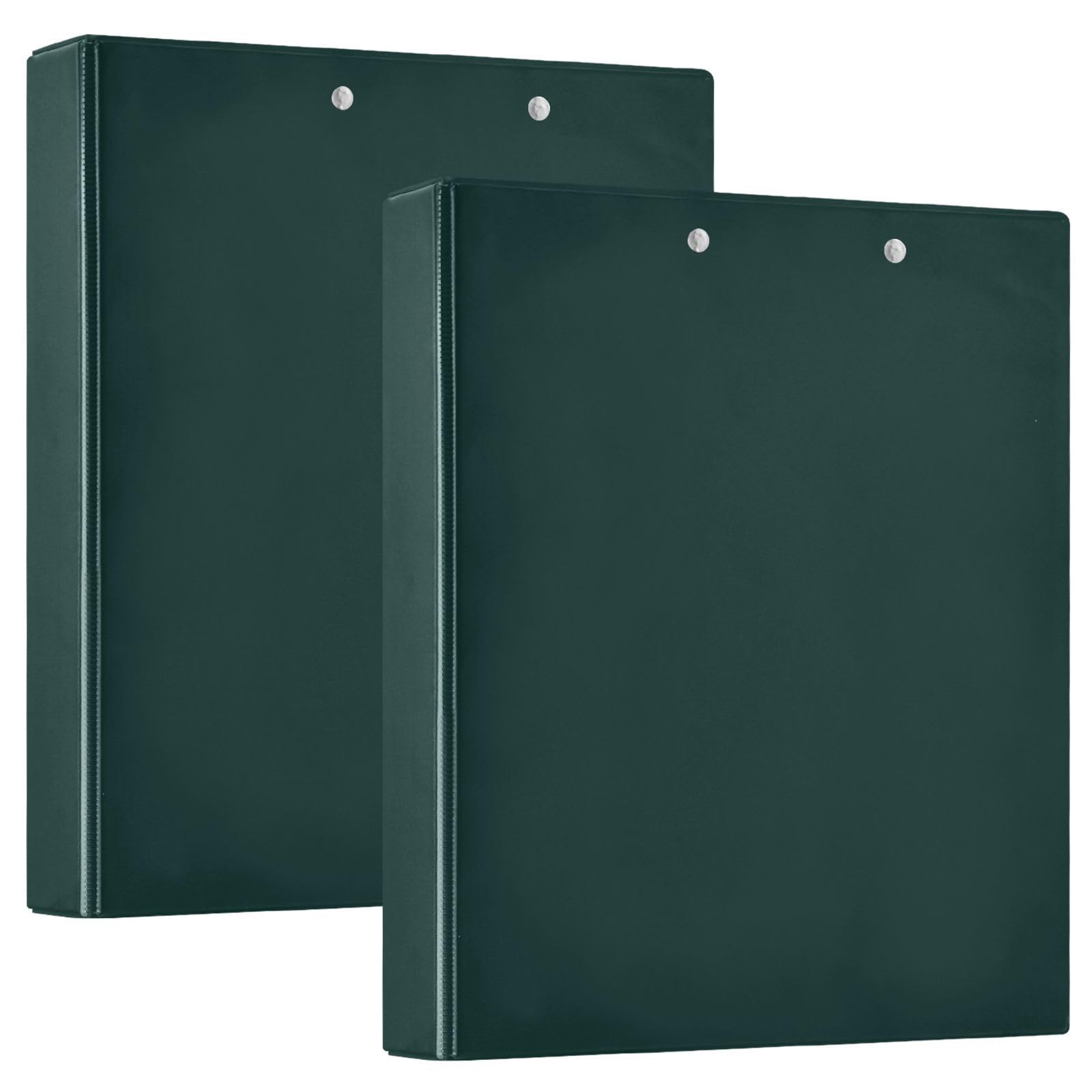 Raccoglitore a 3 anelli stampato, raccoglitore ad anelli a D con tasche, raccoglitore decorativo per scuola, università o ufficio, nero verde, taglia unica ex2