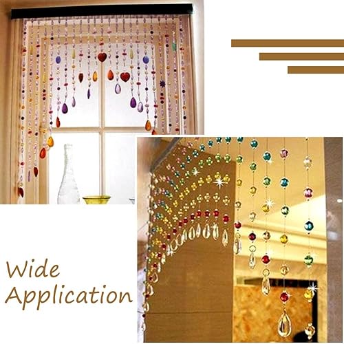 Miniatura 6 de 200 dijes de cuentas de vidrio transparente con forma de lágrima de color mixto, galvanizadas, cuentas perforadas de vidrio suave y brillante para