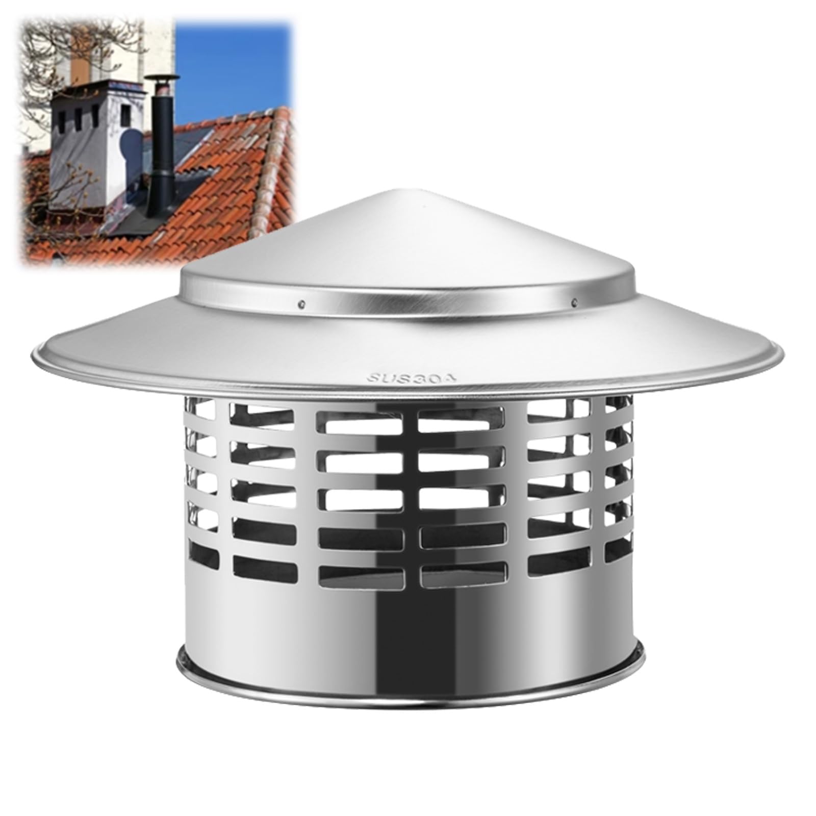 Amazon.com: ZYZSY Chimney Cap, 4 Inch Round Roof Cap, Roof