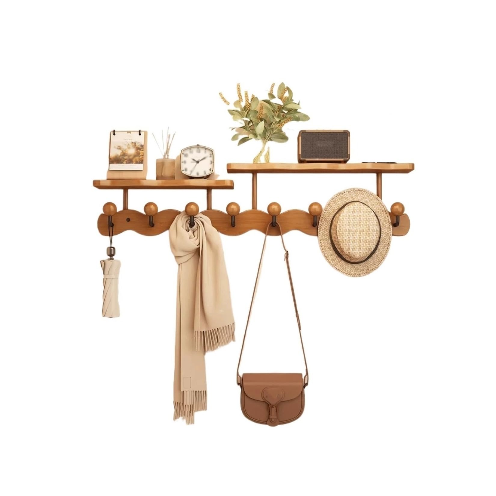 ZYYANSHOP Wall coat rack Spherical Corrugated Wall-Mounted Coat Rack, Door-Mounted Hooks, Multi-Functional Bedroom