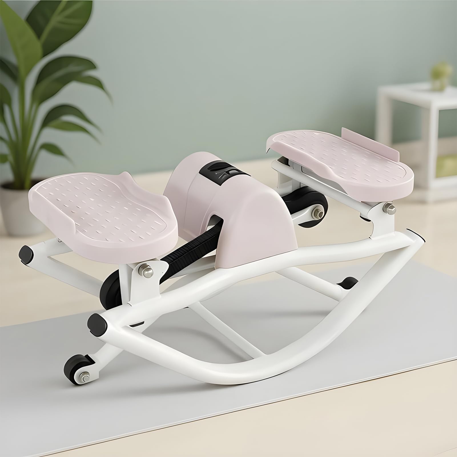 Stepper per Allenamento Attrezzatura Fitness Portatile | Allenatore di Equilibrio con Bande Elastiche Per Ginocchia Articolazioni Gambe Glutei Addominali Uomo Donna Palestra Casa
