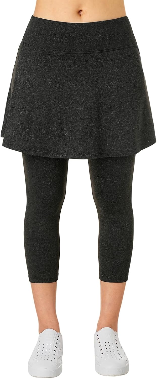Xioker Women Athletic Skirts with Leggings,Skirted Leggings Skorts with Pockets
