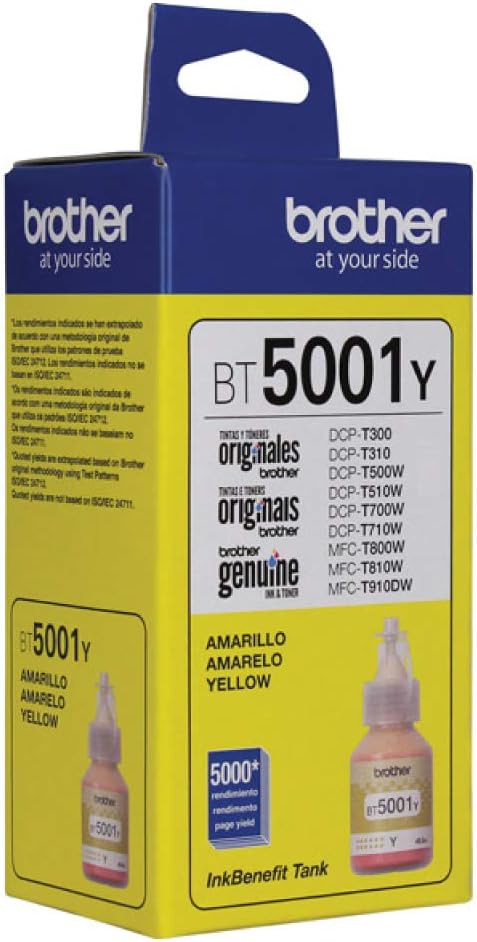 Garrafa de Tinta Amarela Yell Brother MFC-T4500DW Testado 30 Dias