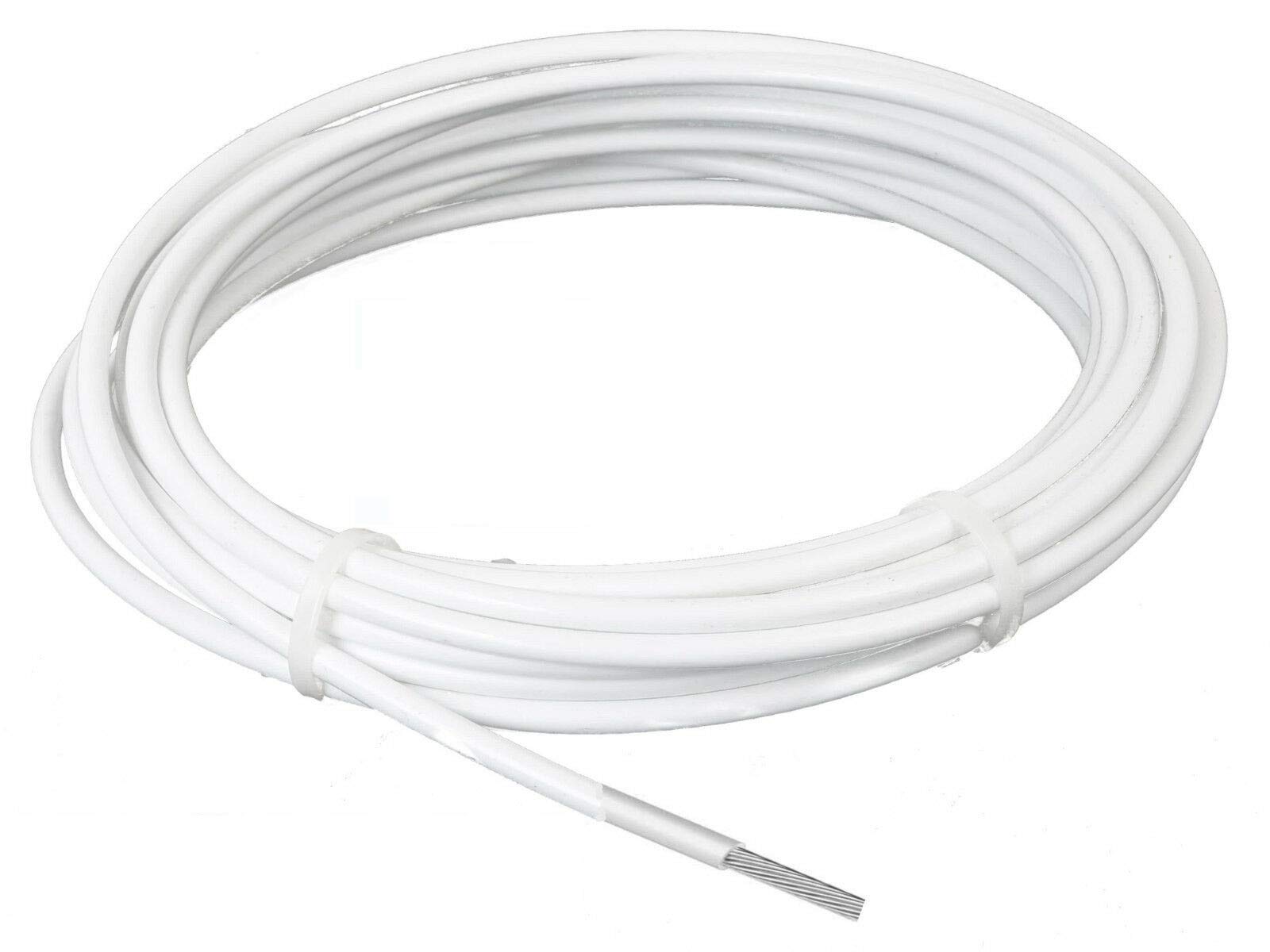 Câble INOX A4 Gainé Blanc 7x7 - Différent Ø - Main courante Garde Corps Bateau (Couronne Ø 4-6mm 30m)
