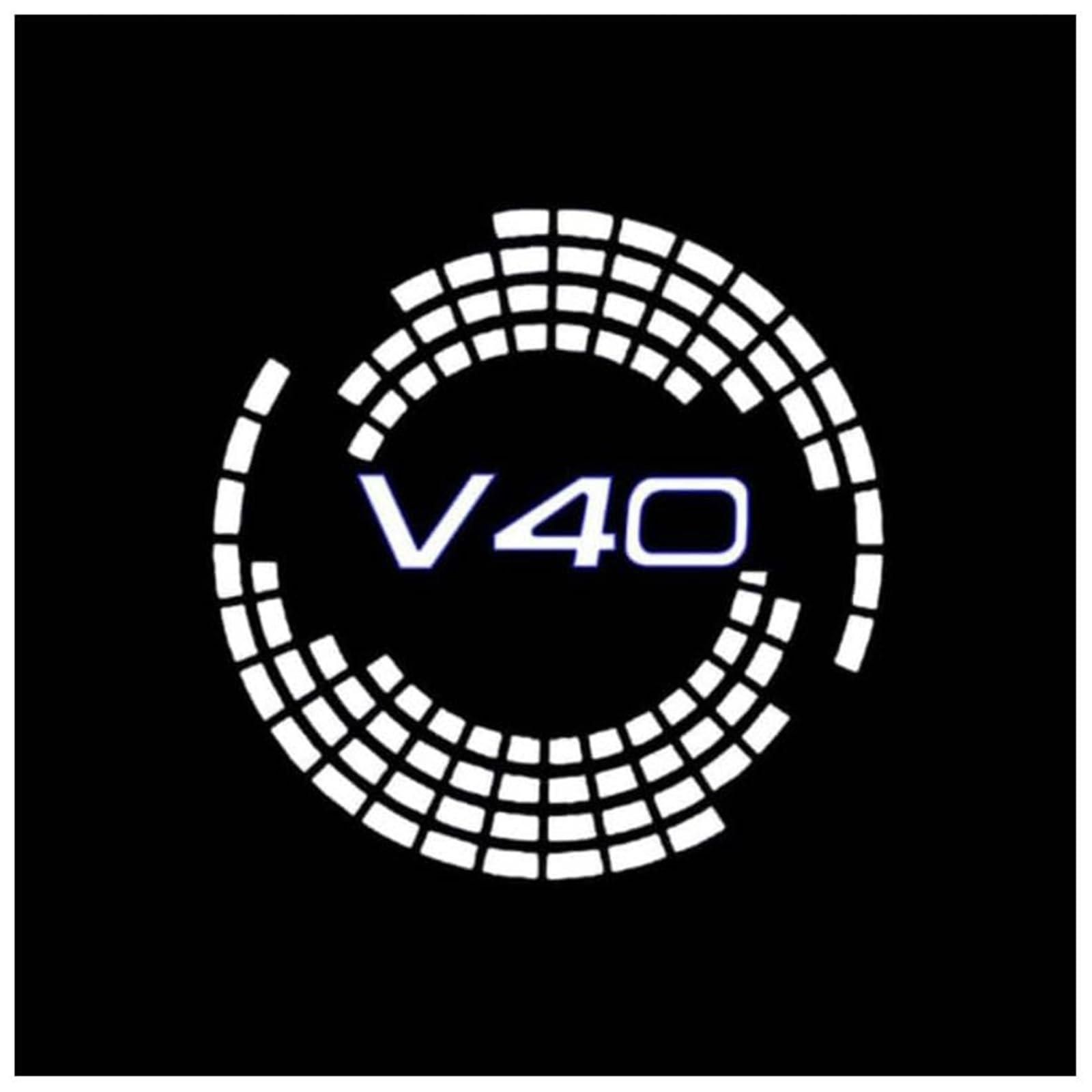 UTRFJO Car Door Projector Lights for Volvo S60 S90 V40 V60 XC60 XC90, Car Door Welcome Light Car Door Light Projector Courtesy Door Light, Welcome Light Lamp Door Light Puddle Lights,4psc
