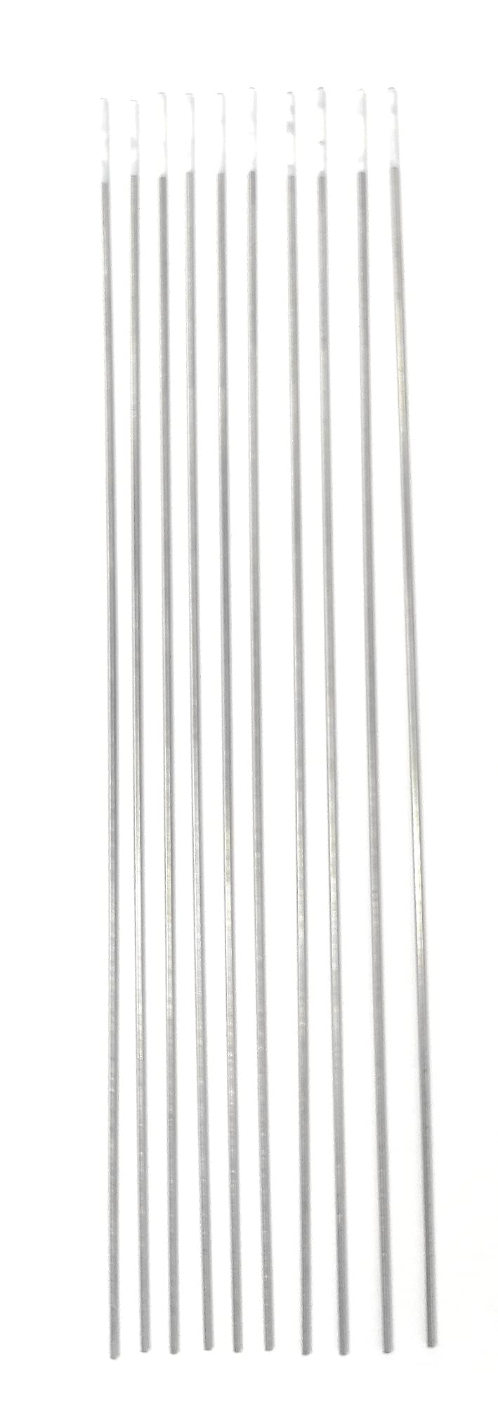 ELCAN Tungsten TIG soudage Zirconium 0,8% Blanc AZ8 professionnel, électrodes de soudage pour torche TIG 1,0 1,6 2,0 2,4 3,2 mm, 10 unités - Dimensions: 1,0 x 175 mm
