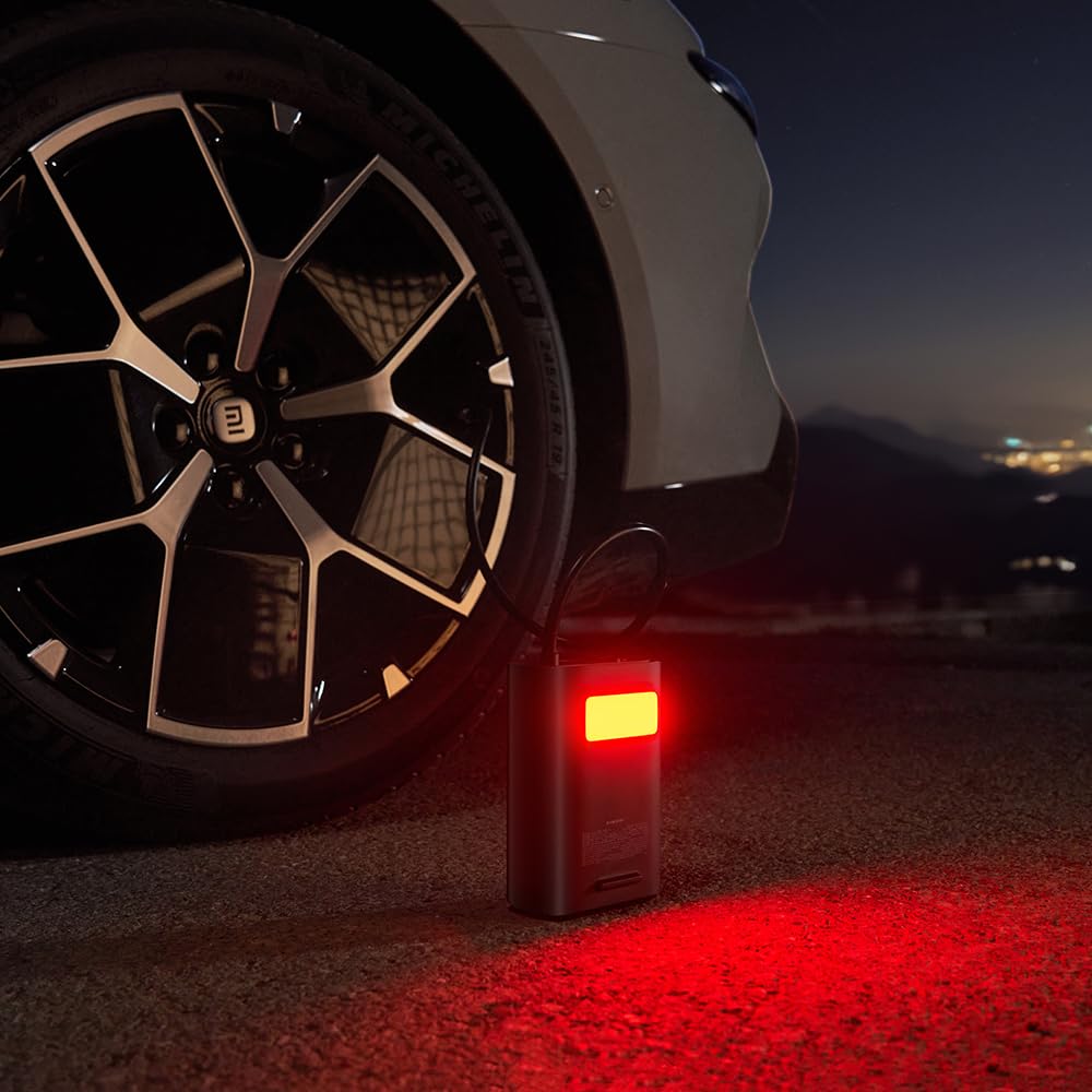 Xiaomi Portable Electric Air Compressor 2 Pro, Batteria 2500 mAh, 5 Modalità, 150 PSI, Spegnimento Automatico, Display Digitale & Luce LED, USB‑C – Ideale per Auto, Bici, Moto, Monopattino & Palloni