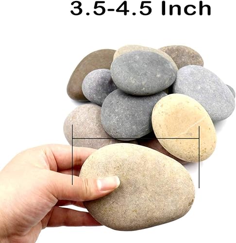 Miniatura 2 de 24 rocas extra grandes para pintar  Piedras de pintura de roca multicolor a granel, 3.5 a 4.5 pulgadas, lisas y planas, rocas de pintura no porosas,
